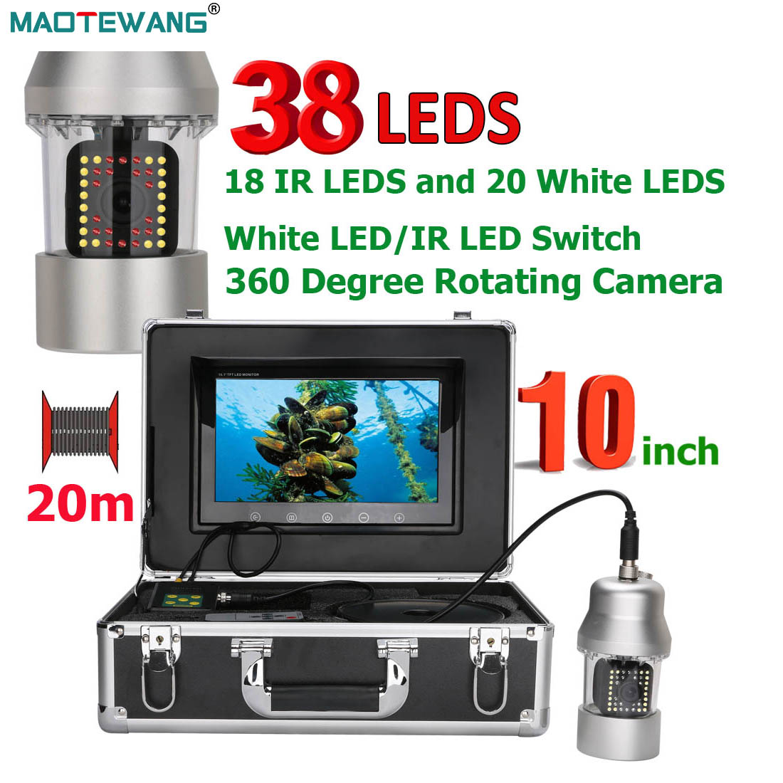 Видеокамера для подводной рыба – обзор и цена Fishing Depth Finder