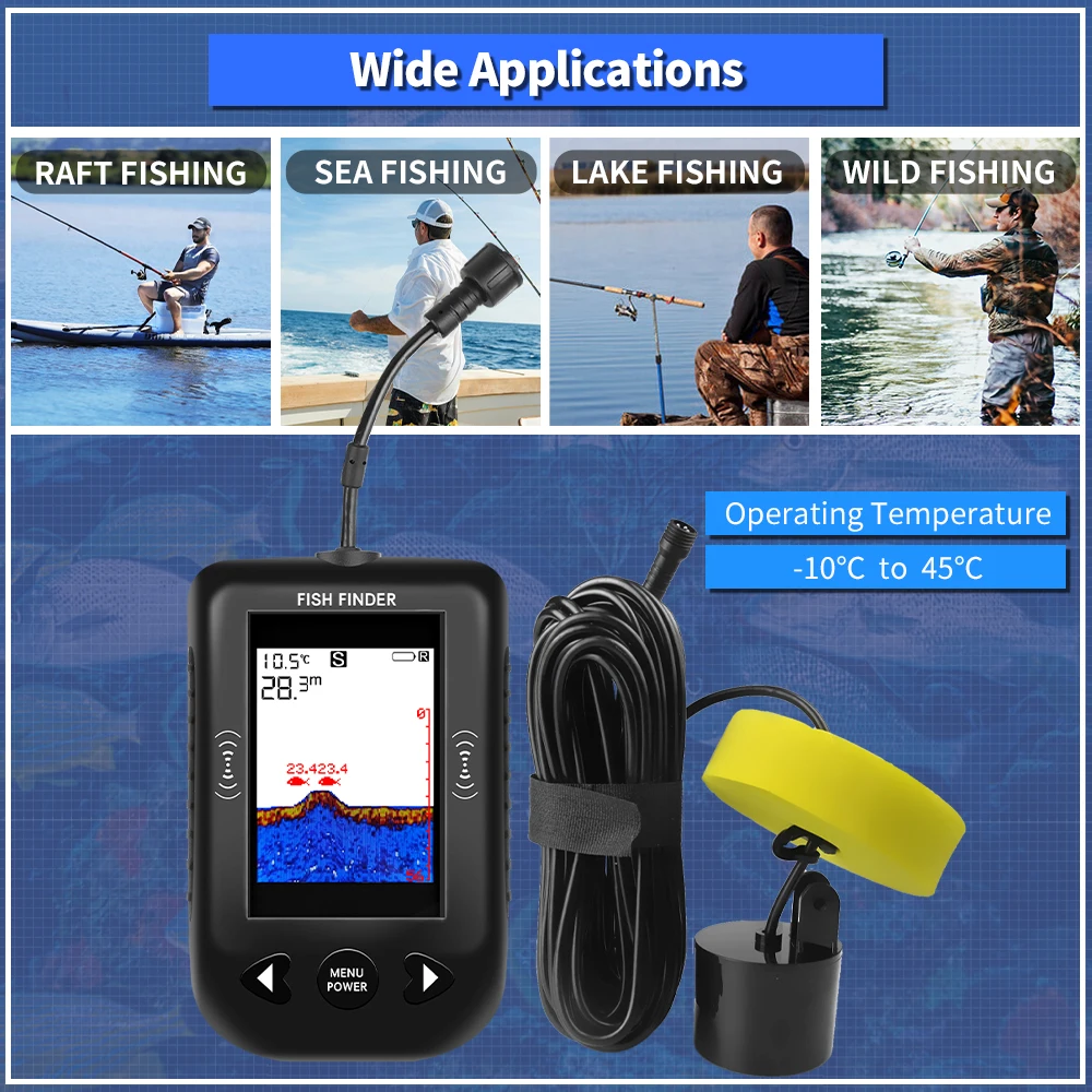Эхолот Erchang XF03 для рыбалк – обзор и цена Fish Finder Cable
